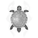 Turtle tattoo design idea