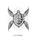 Turtle tattoo design idea