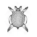 Turtle tattoo design idea