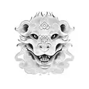 Foo Dog tattoo design idea