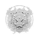 Foo Dog tattoo design idea