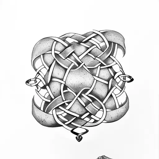 Celtic Knot father daughter tattoo design idea