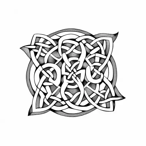 Celtic Knot father daughter tattoo design idea