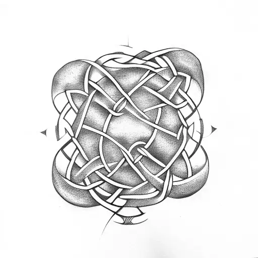 Celtic Knot father daughter tattoo design idea