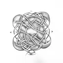 Celtic Knot father daughter tattoo design idea