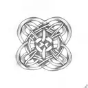Celtic Knot father daughter tattoo design idea