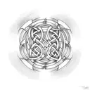 Celtic Knot father daughter tattoo design idea