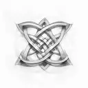 Celtic Knot father daughter tattoo design idea