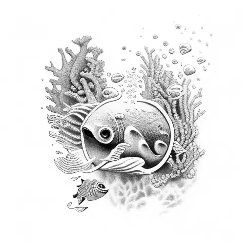 Scuba Diving Ocean Sea Sleeve Tattoo Design tattoo design idea