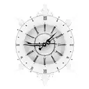 Clock with Roman numerals tattoo design idea