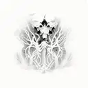 Half Lungs half Waves  tattoo design idea