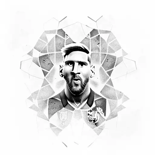 Lionel Messi Worldcup winner tattoo design idea