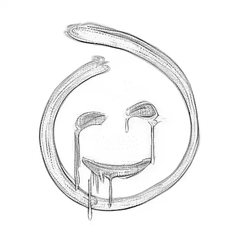 a smiley face tattoo design idea