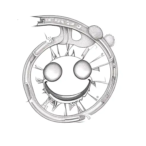 a smiley face tattoo design idea