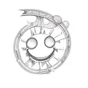 a smiley face tattoo design idea