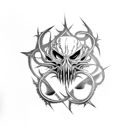carnage flail stile tattoo design idea