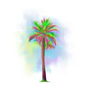 Palm Tree tattoo design idea