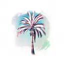 Palm Tree tattoo design idea