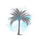 Palm Tree tattoo design idea