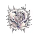 flor cataleya tattoo design idea