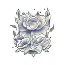 flor cataleya tattoo design idea