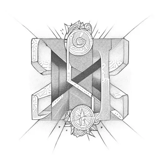 Letter  J done with date 2007,2008,2013 tattoo design idea
