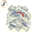 Letter  J done with date 2007,2008,2013 tattoo design idea