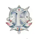 Letter  J done with date 2007,2008,2013 tattoo design idea