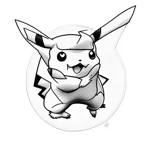 pikachu tattoo design idea