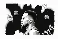 Stephen Curry  tattoo design idea