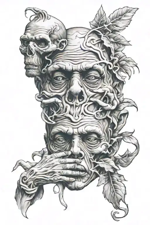 see no evil speak no evil tattoo design idea