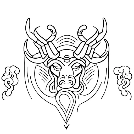 scorpio and taurus  tattoo design idea