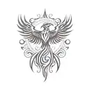 Phoenix tattoo design idea