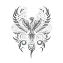 Phoenix tattoo design idea