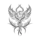 Phoenix tattoo design idea