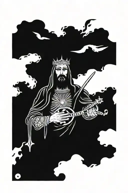 AVE CHRISTUS REX tattoo design idea