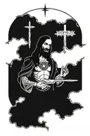AVE CHRISTUS REX tattoo design idea