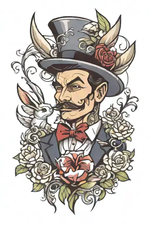 playboy gentleman tattoo design idea