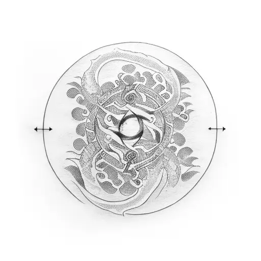 open enso with ink was dragon tattoo design idea