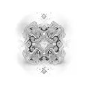 A PS5 controller with intricate details and shading tattoo design idea