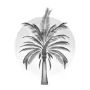 Palm Tree tattoo design idea