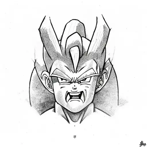 perfect cell from dragon ball z  tattoo design idea