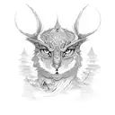 mdot with korean tattoo design idea