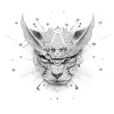 mdot with korean tattoo design idea