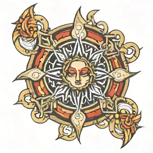 sandevistan cyber siglism tattoo design idea