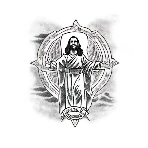 jesus bible verse tattoo design idea