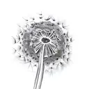 Dandelion tattoo design idea