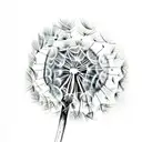Dandelion tattoo design idea