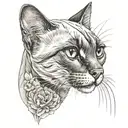 Siamese tattoo design idea