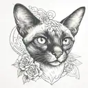 Siamese tattoo design idea